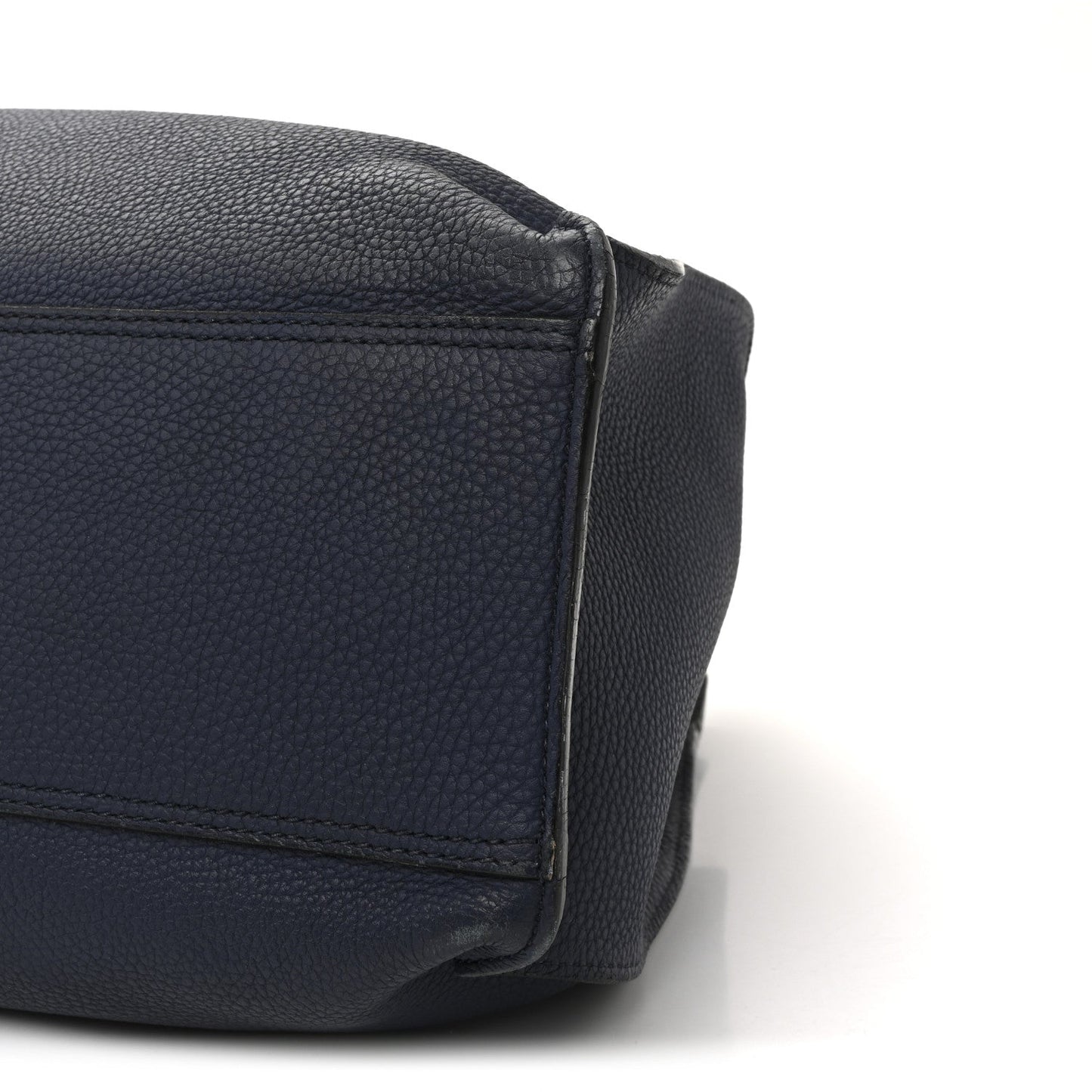 Soft Calfskin Medium Jackie Top Handle Bag Classic Blue Marine