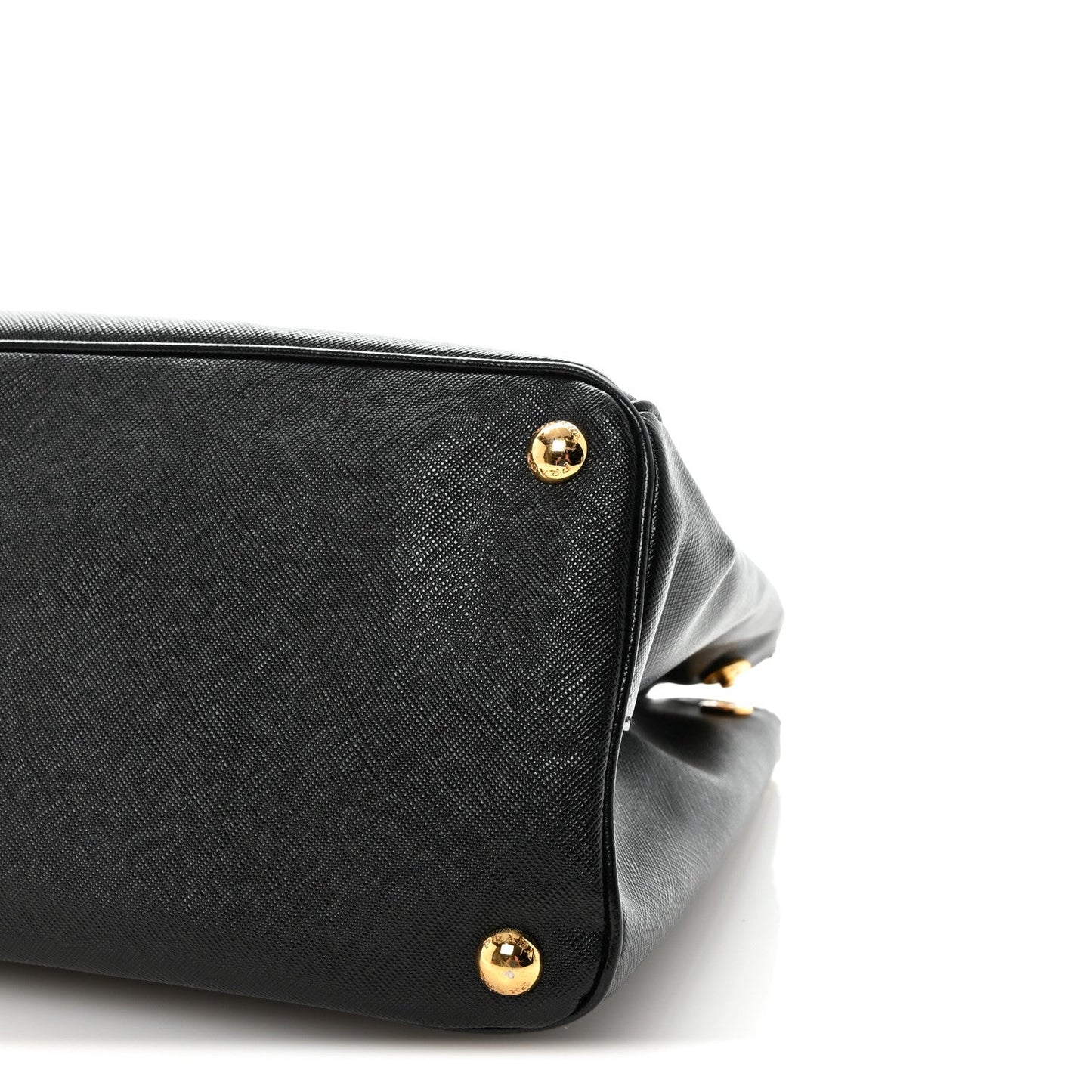 Saffiano Medium Galleria Double Zip Tote Black