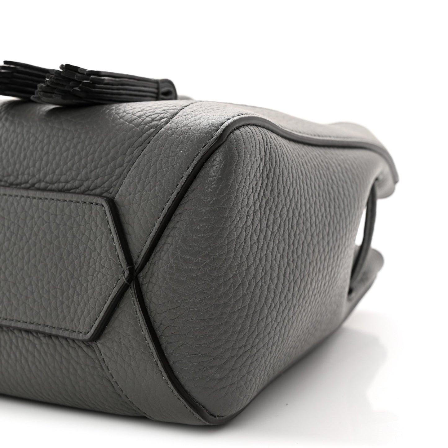 Heavy Grain Calfskin Mini Millie Charcoal