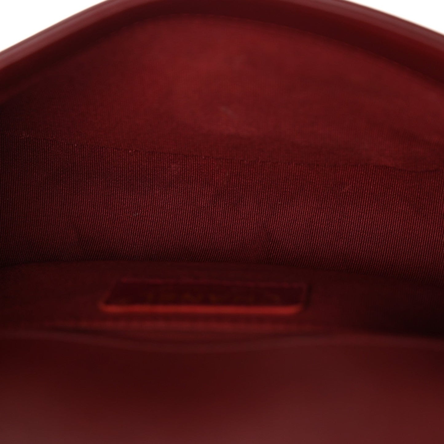 Lambskin Quilted Small Boy Flap Burgundy