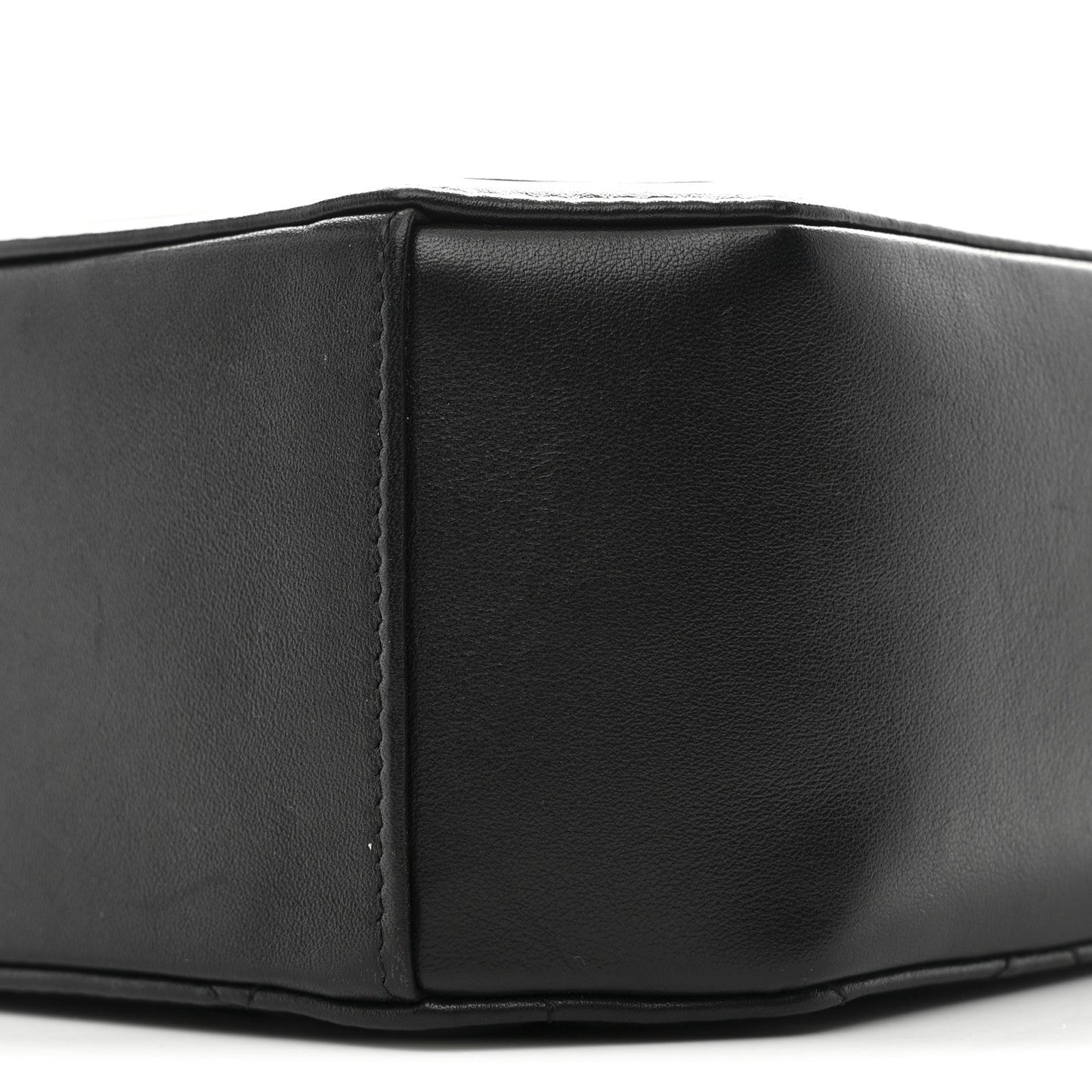 Calfskin CC Clock Camera Case Black