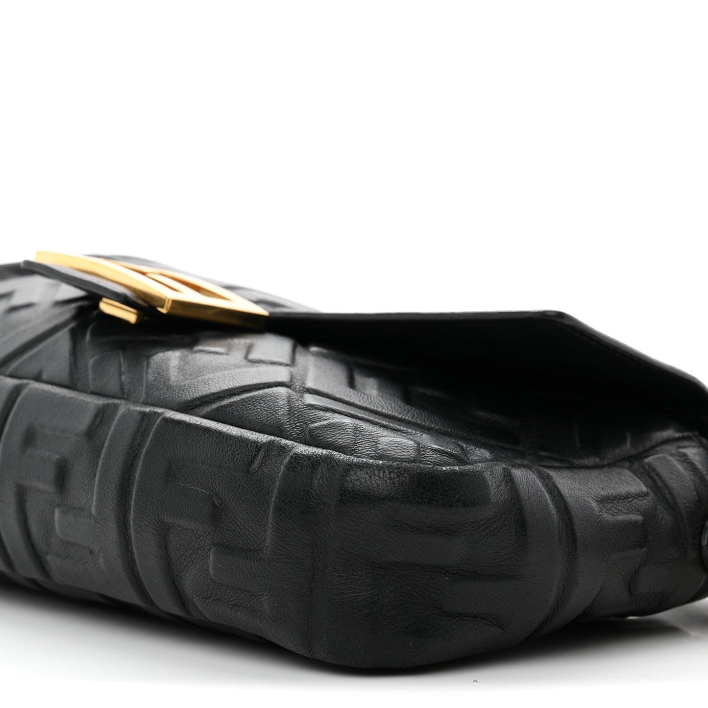 Nappa FF 1974 Embossed Baguette Black