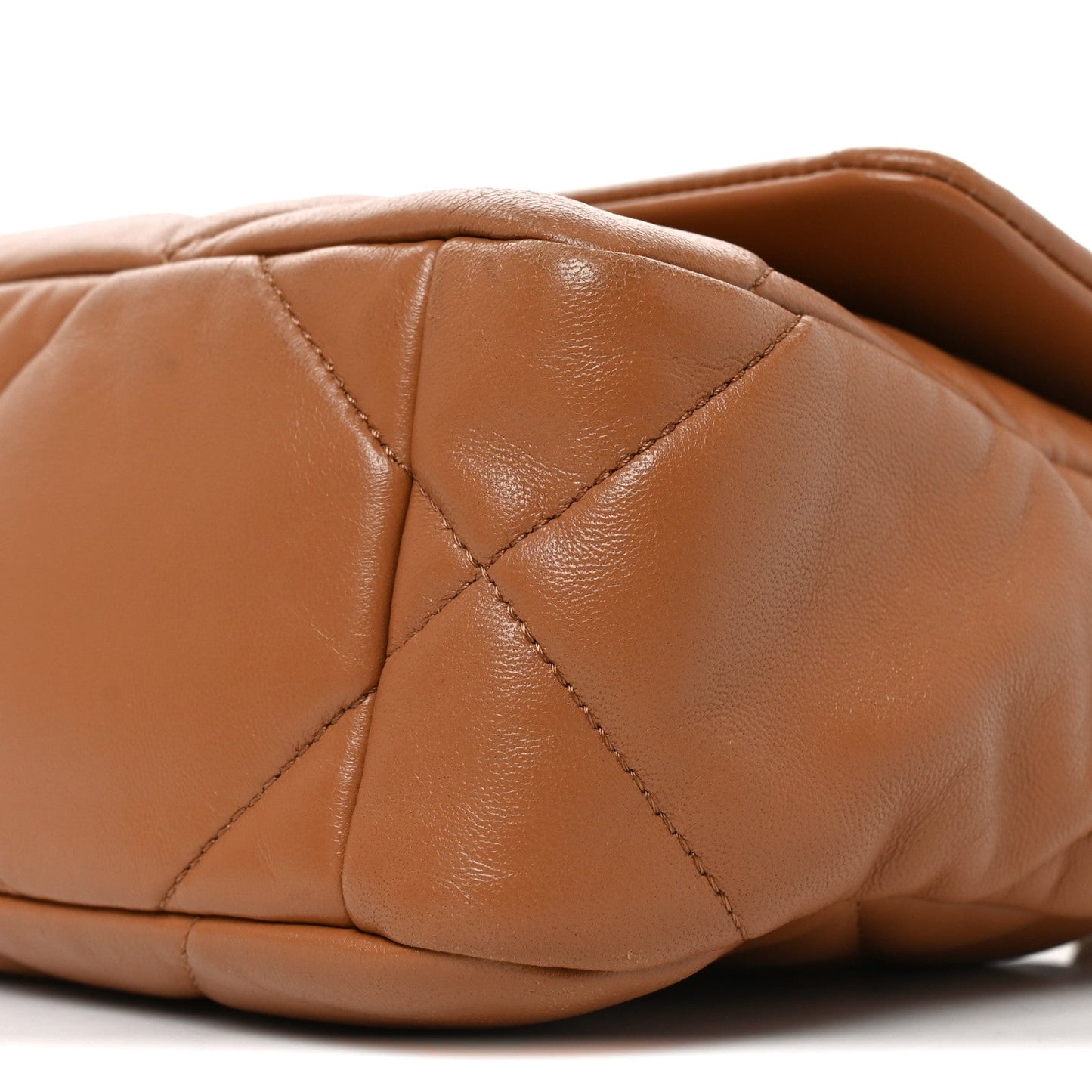 Lambskin Quilted Medium Chanel 19 Flap Brown