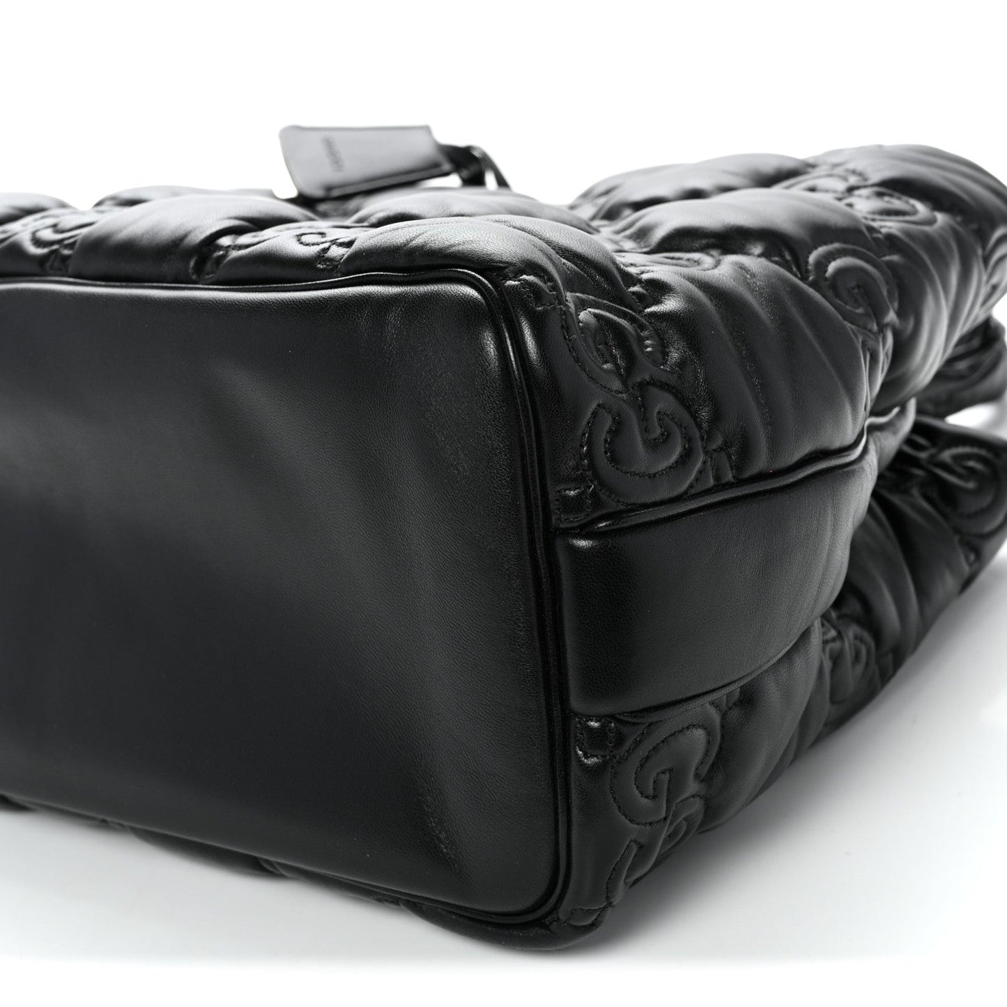 Calfskin GG Matelasse Large Tote Black