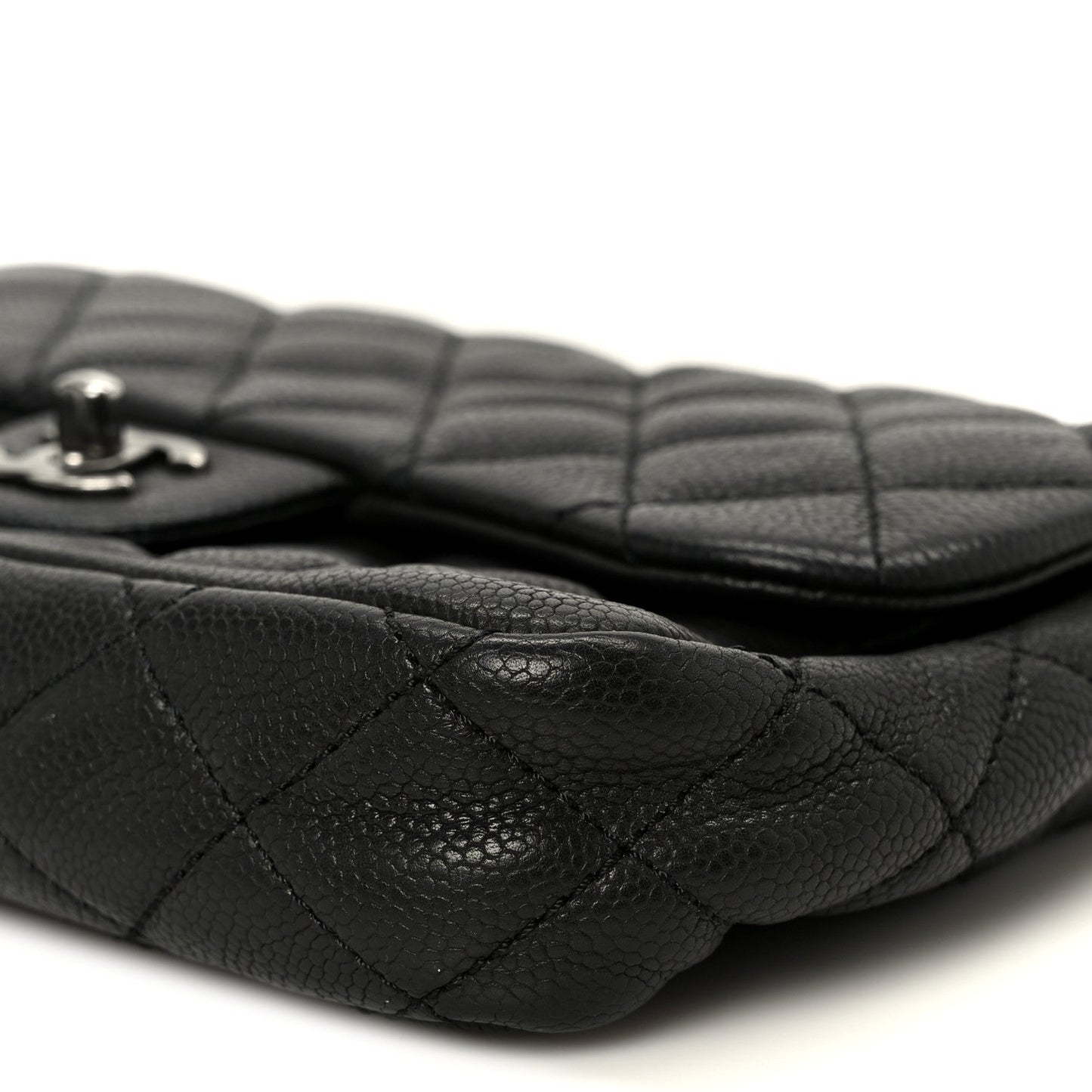 Caviar Quilted Medium Now and Forever Flap Black
