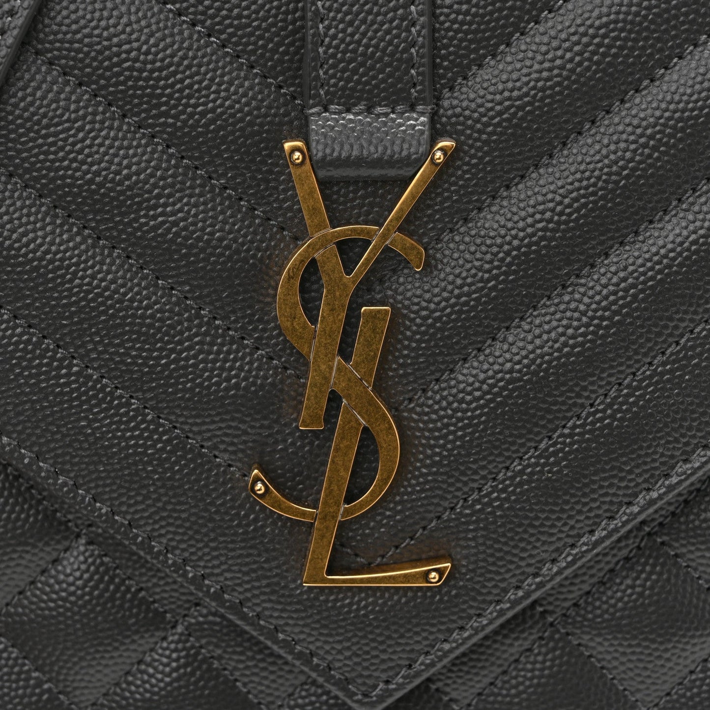 Grain De Poudre Textured Mixed Matelasse Triquilt Medium Monogram Satchel Pebble