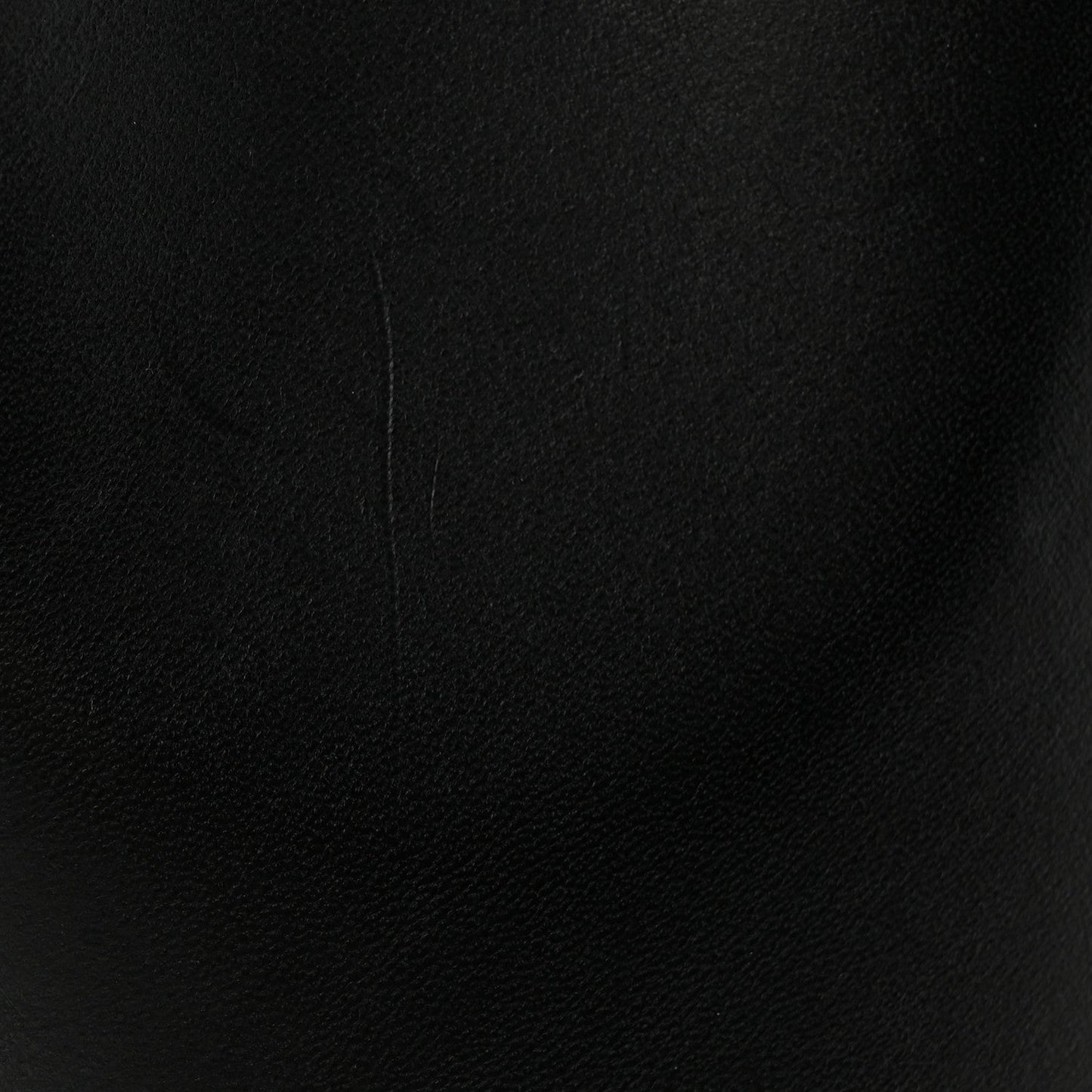 Calfskin Mini Bucket Bag Black Flamma