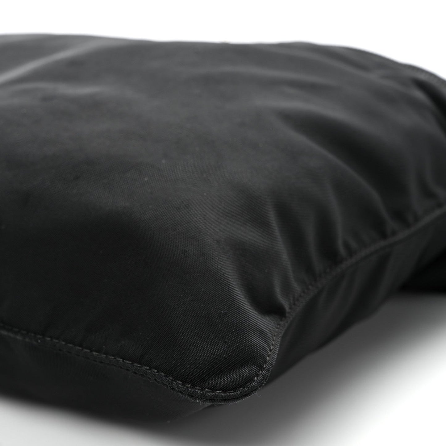 Nylon Vela Flat Messenger Bag Black