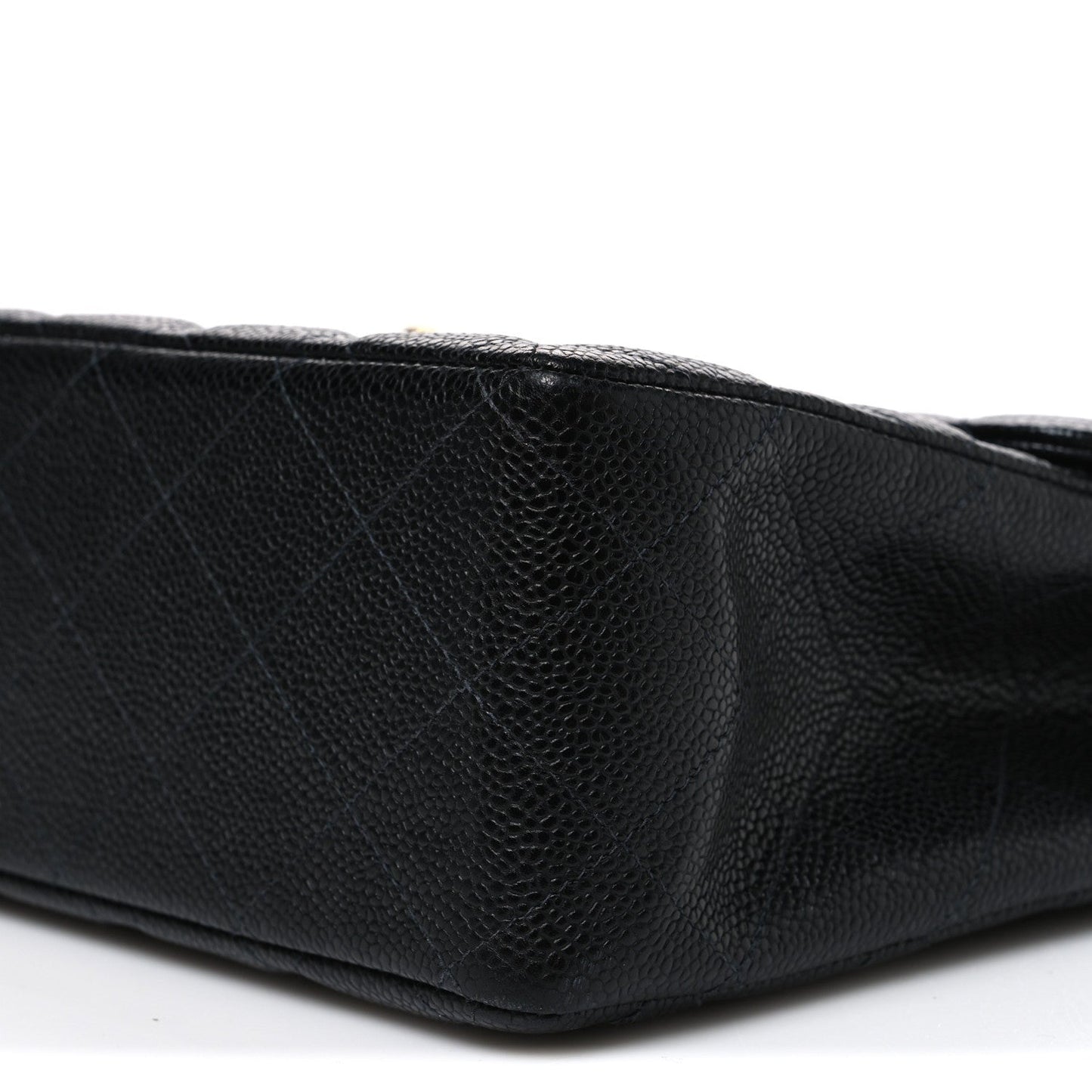 Caviar Jumbo Single Flap Black