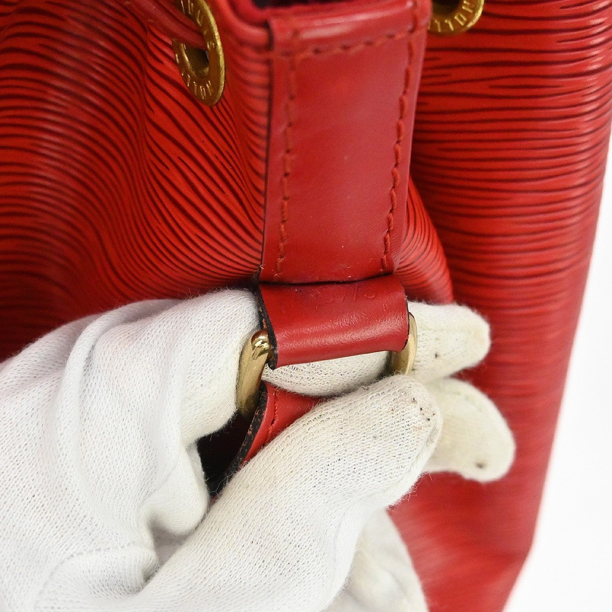 Louis Vuitton Noe Handbag Epi Leather Red Leather Shoulder Bag Bag ( )