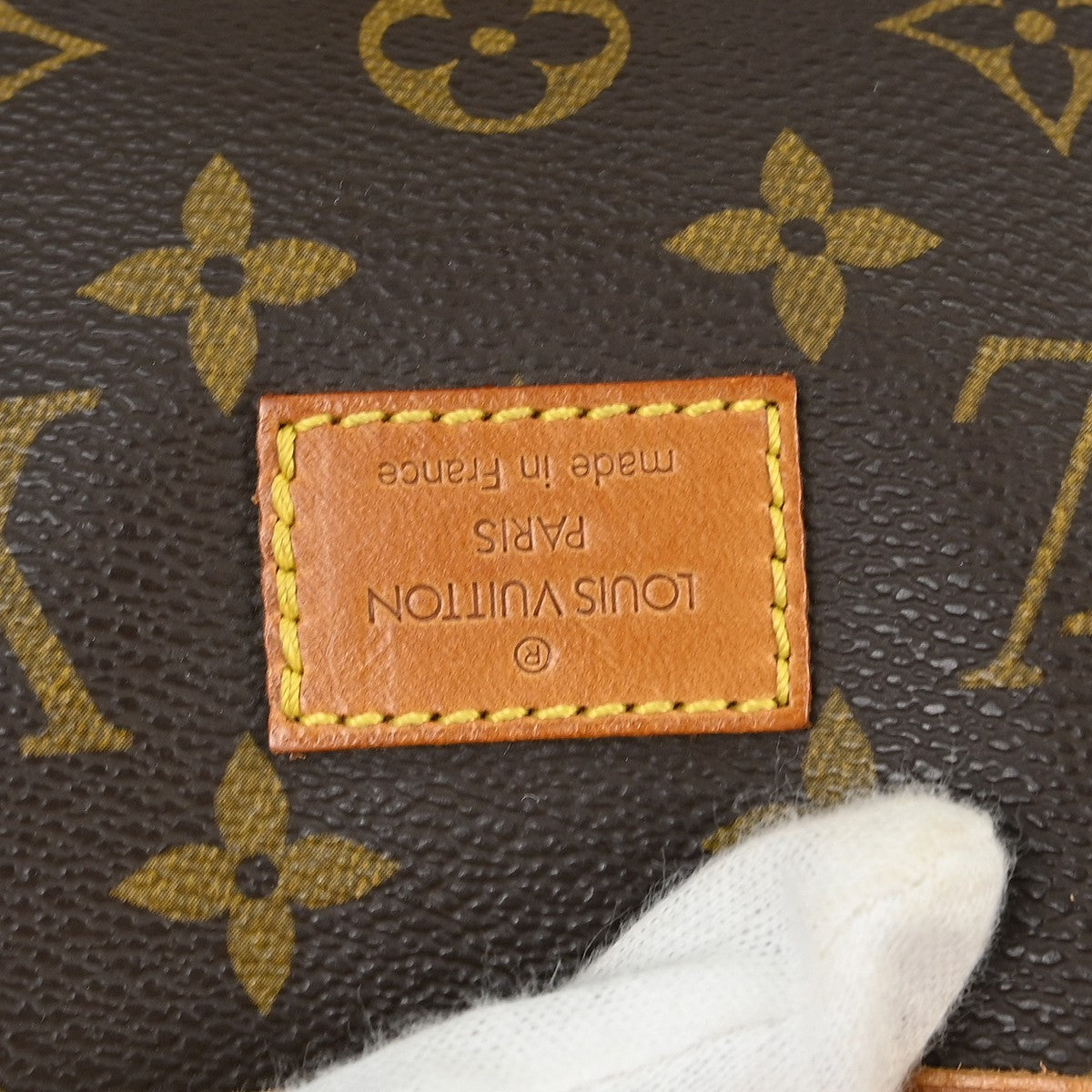 Louis Vuitton Saumur Handbag Monogram Canvas Brown Canvas Shoulder Bag Bag ( )