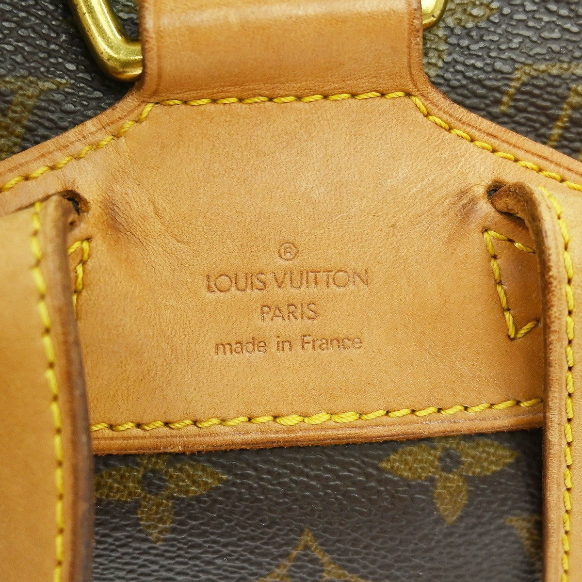 Louis Vuitton Vintage Montsouris Backpack Monogram Canvas Brown Canvas Backpack Bag ( )