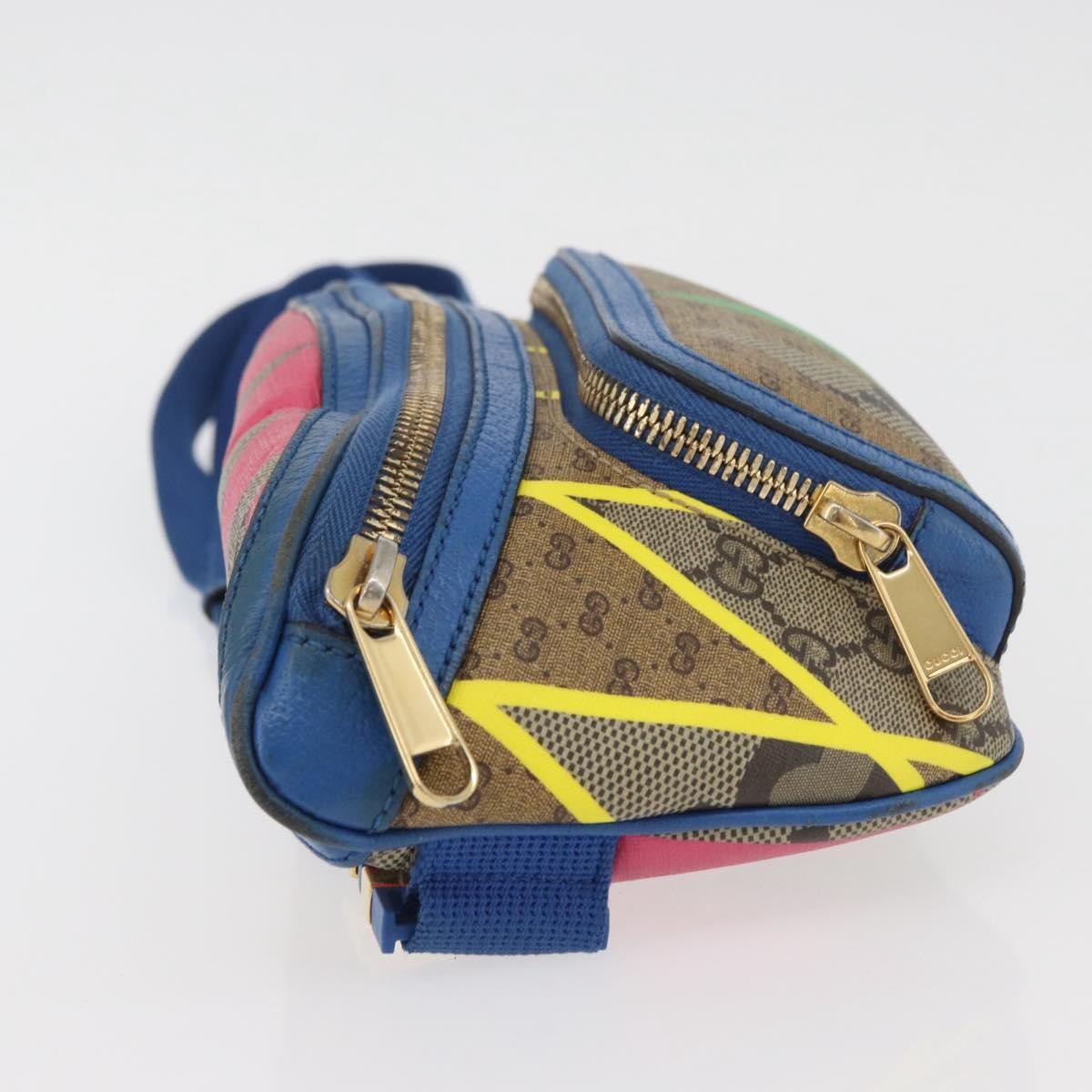 Gucci Gg Supreme Belt Bag Gg Coated Canvas And Leather Multicolour Pvc Crossbody Bag Bag ( )