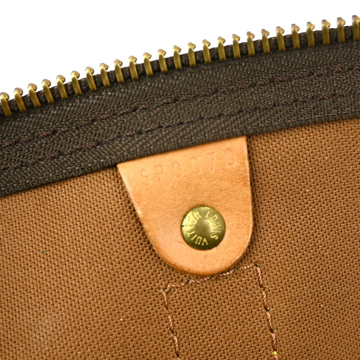 Louis Vuitton Keepall Bag Monogram Canvas Brown Canvas Travel Bag Bag ( )