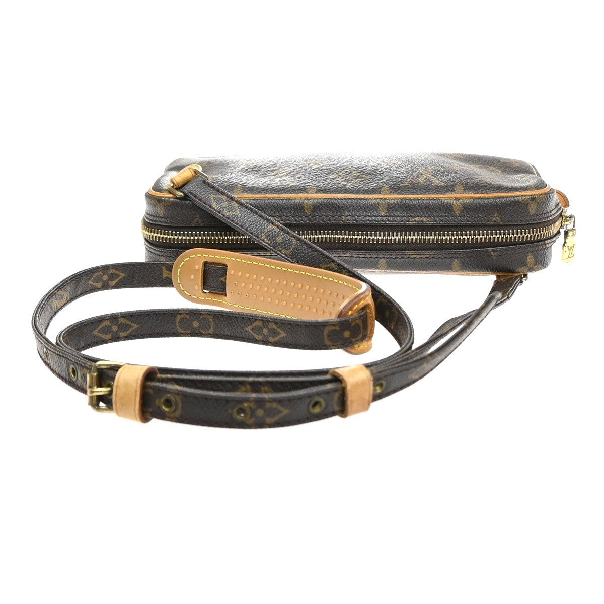 Louis Vuitton Pochette Marly Bandouliere Bag Monogram Canvas Brown Leather Shoulder Bag Bag ( )