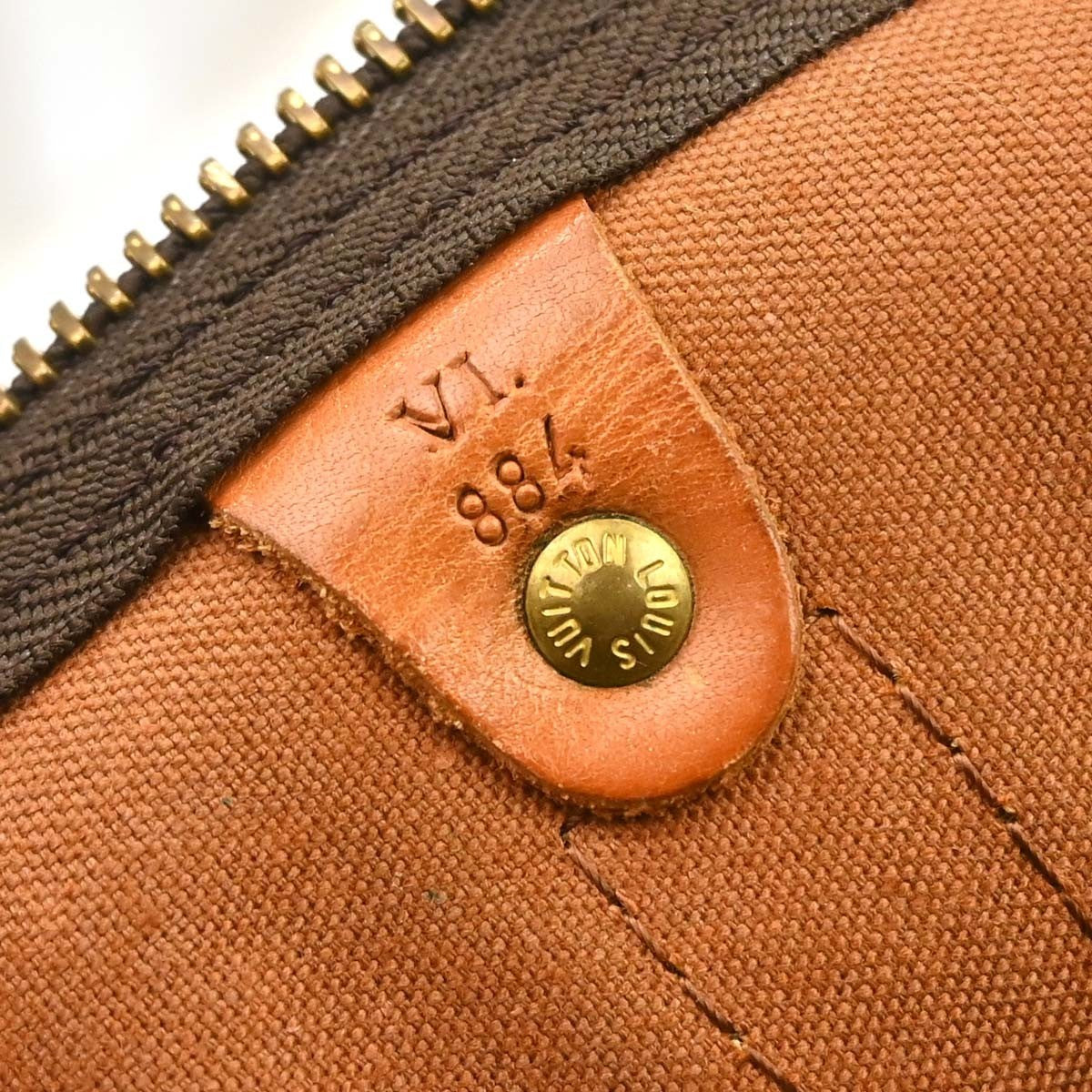 Louis Vuitton Keepall Bag Monogram Canvas Brown Canvas Travel Bag Bag ( )