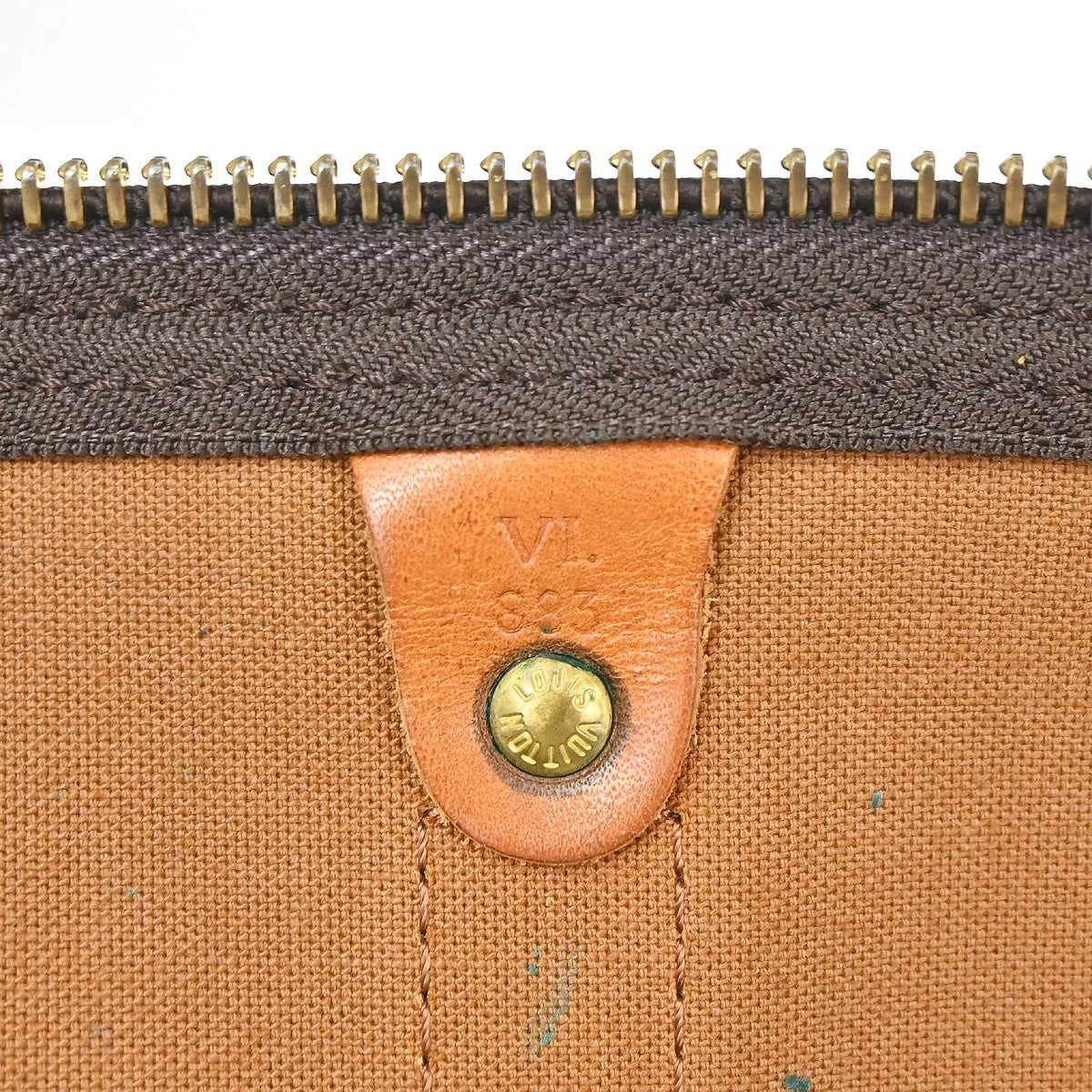 Louis Vuitton Keepall Bag Monogram Canvas Brown Canvas Travel Bag Bag ( )