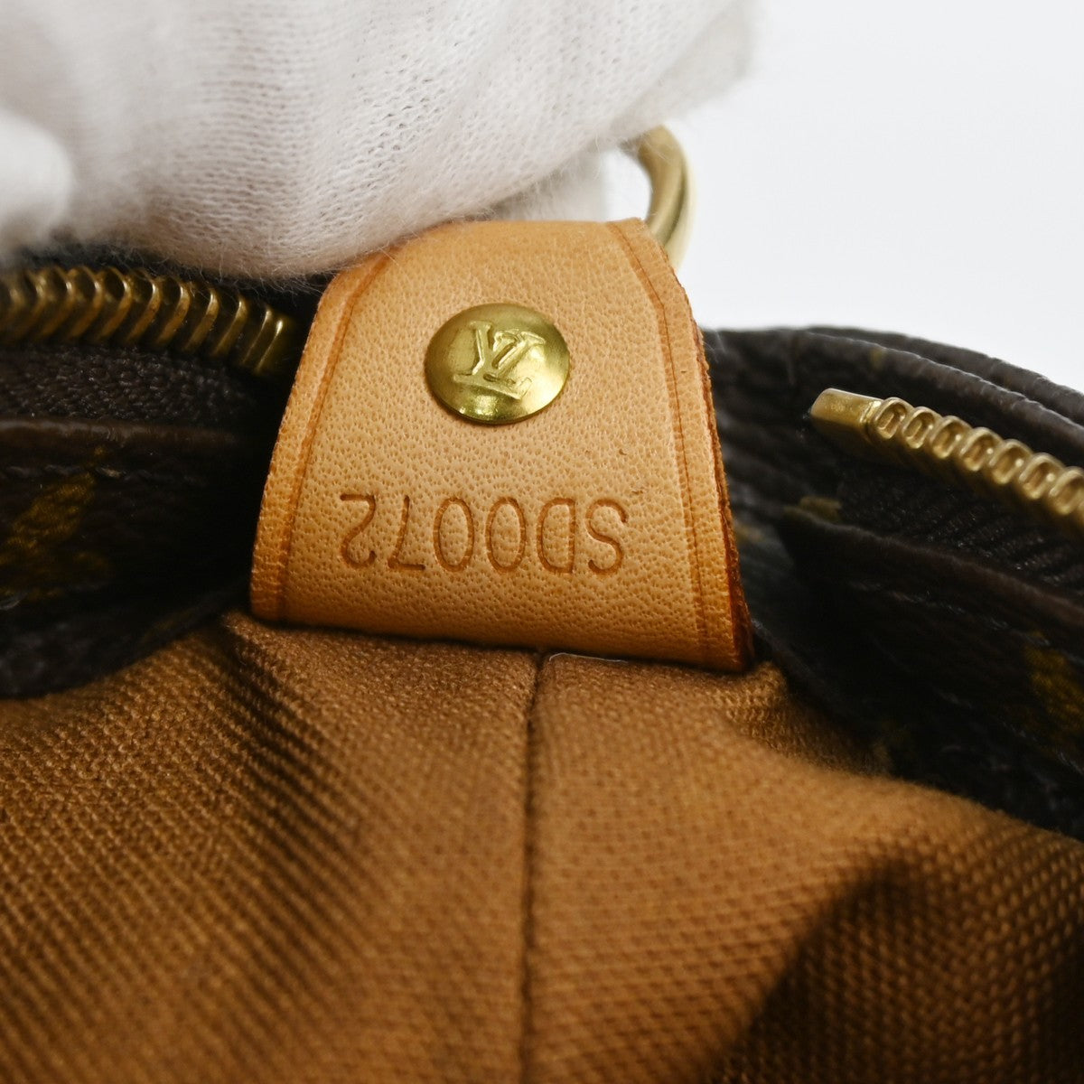 Louis Vuitton Cabas Mezzo Monogram Canvas Brown Canvas Tote Bag Bag ( )