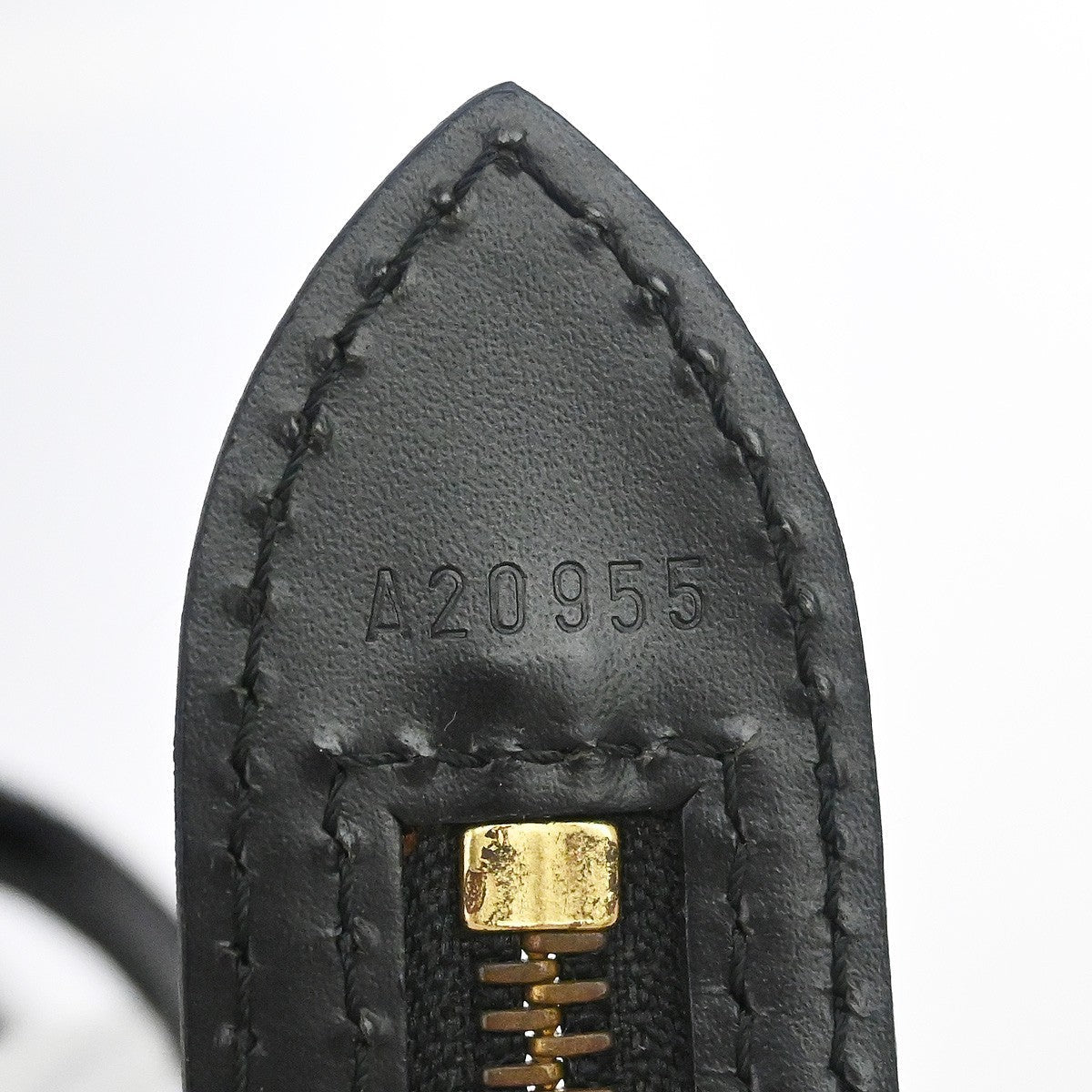Louis Vuitton Saint Jacques Handbag Epi Leather Black Leather Tote Bag Bag ( )