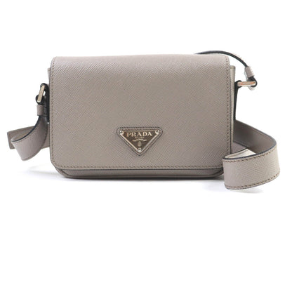 Prada Triangle Saffiano Leather Shoulder Bag