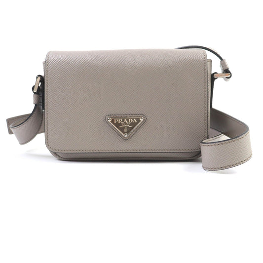 Prada Triangle Saffiano Leather Shoulder Bag
