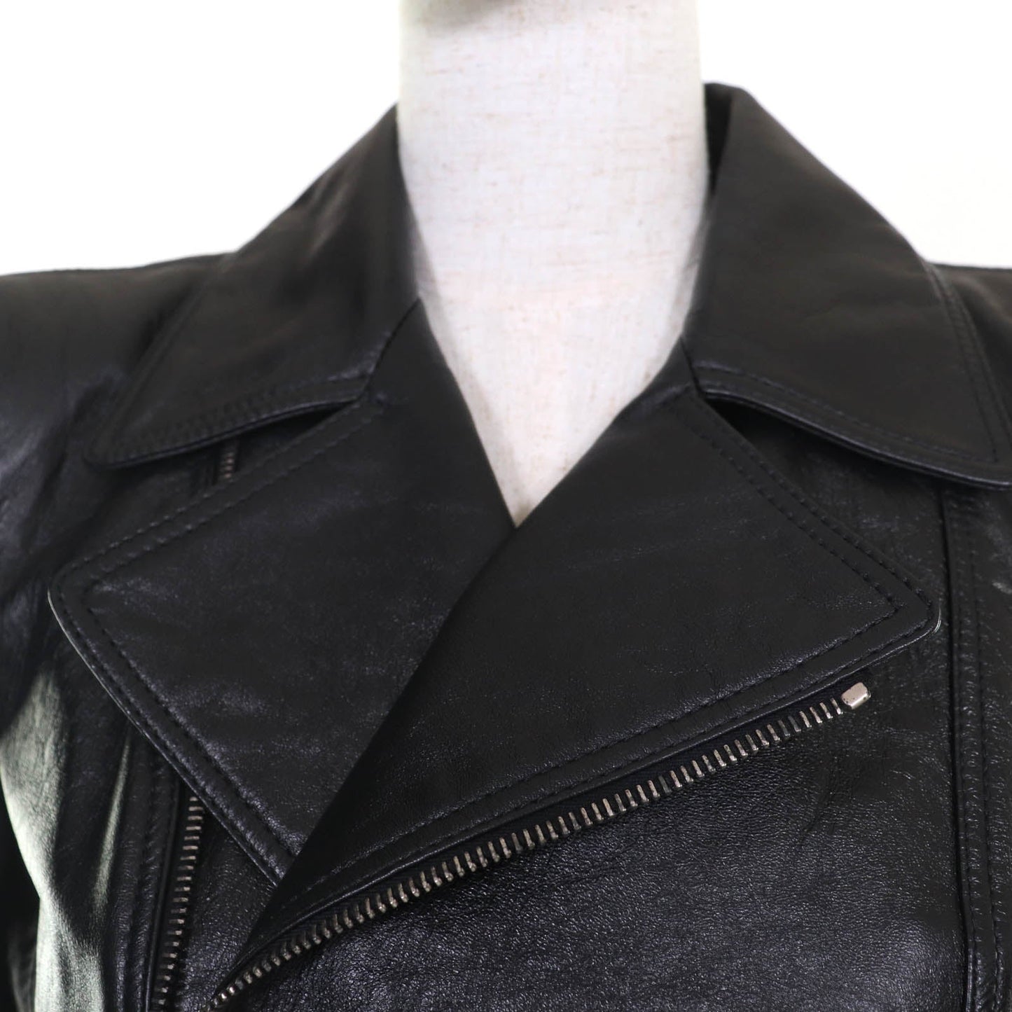 Saint Laurent Paris Power Shoulder Calfskin Jacket