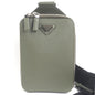 Prada Brick Triangle Logo Shoulder Bag
