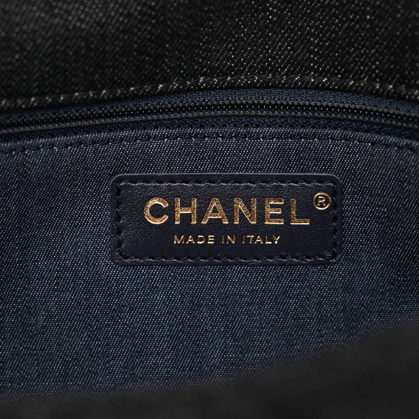 Denim Quilted Medium Funky Town Flap Black