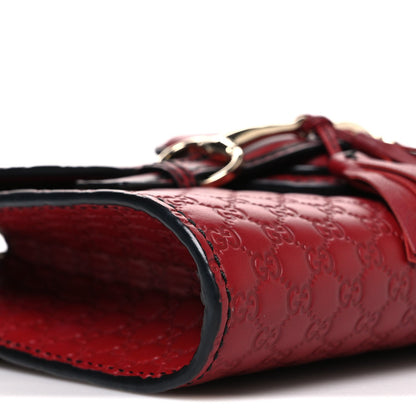 Soft Microguccissima Mini Emily Chain Shoulder Bag Rosso