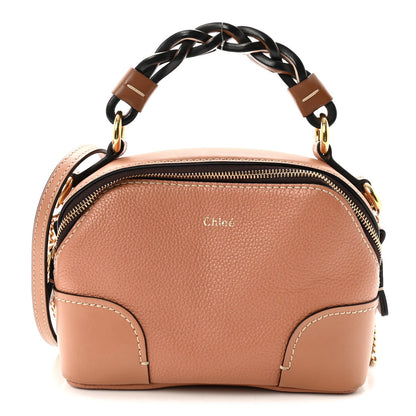 Calfskin Mini Daria Chain Bag Peach Bloom