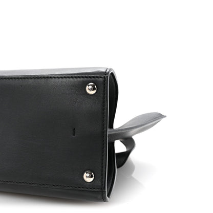Vitello Dolce Shiny Nappa Petite 3Jours Tote Black