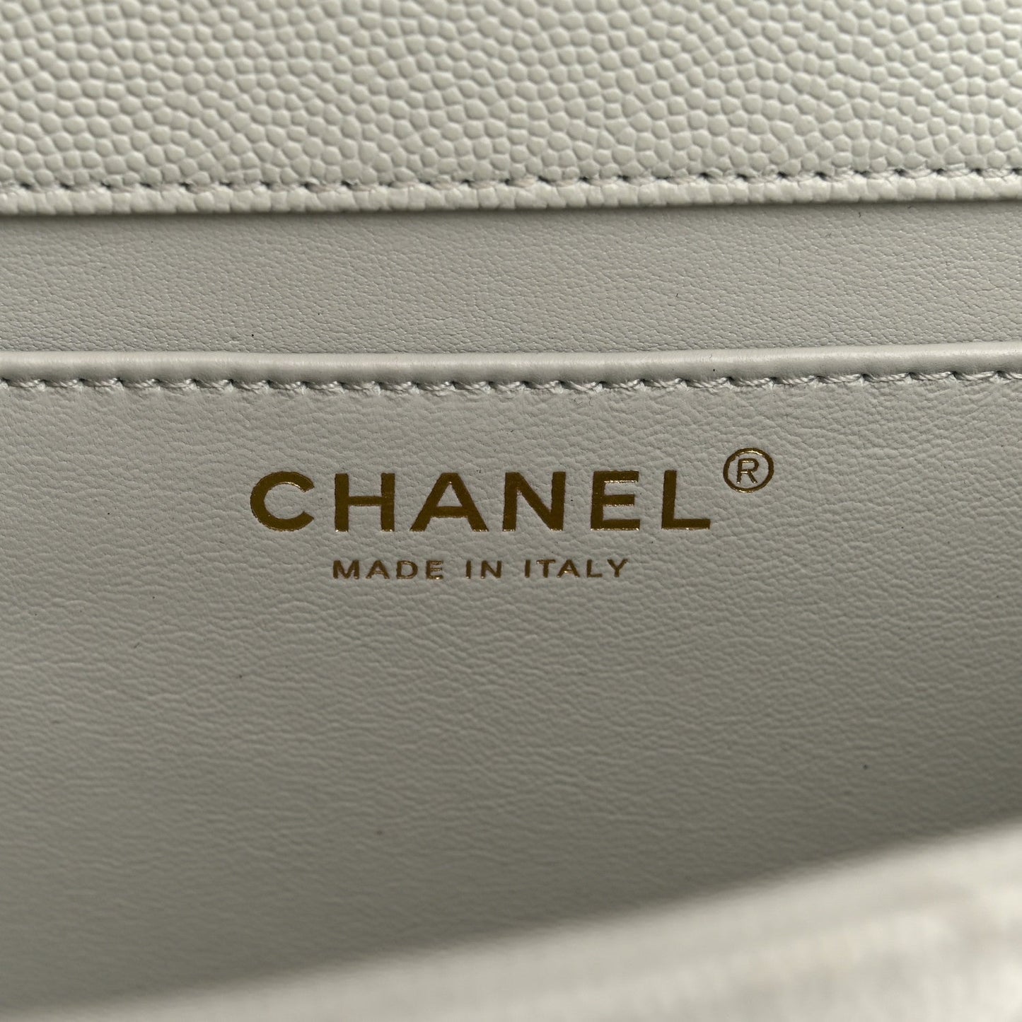 Caviar Quilted Medium Carry Me Top Handle Flap Light Blue