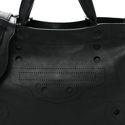 Veau Soyeux Perforated Blackout Hardware S City Black