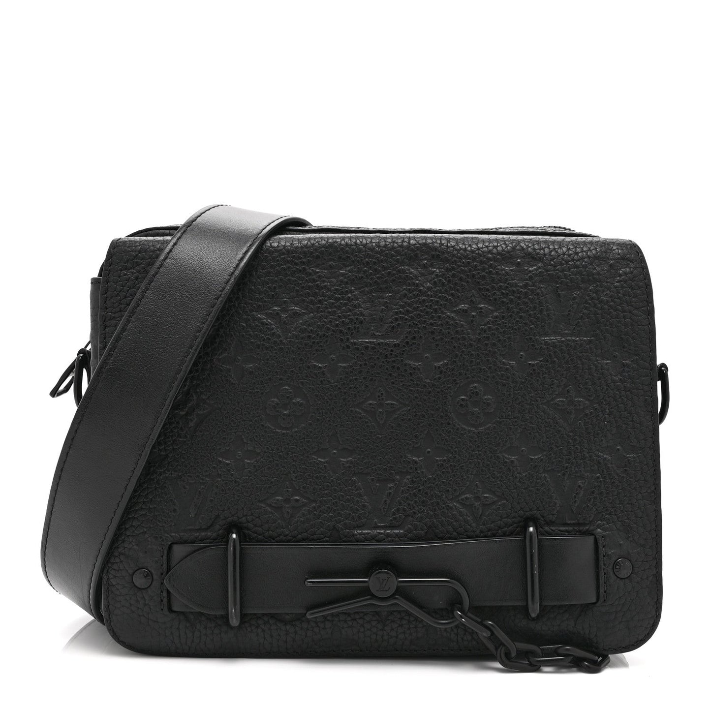 Taurillon Monogram Steamer Messenger Black