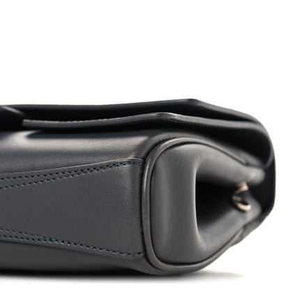 Smooth Calfskin Small Bel Air Clutch On Strap Grey