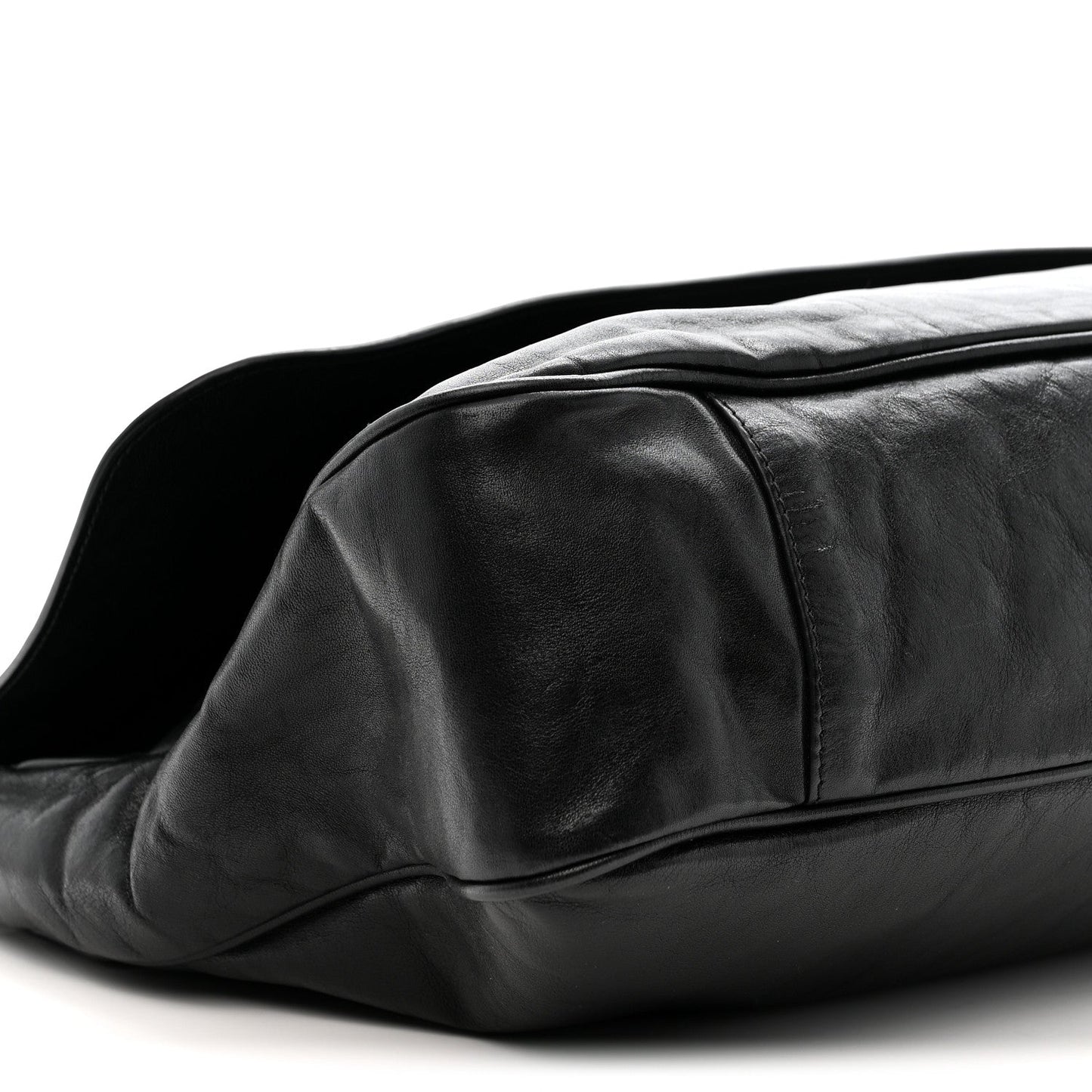 Agneau Large Grungy Messenger Black