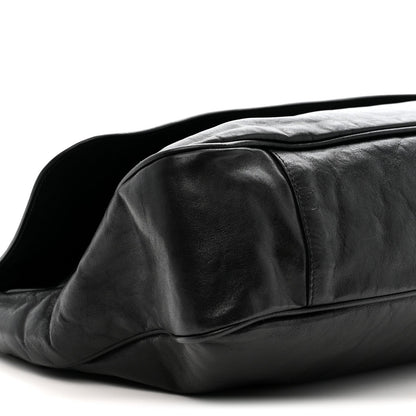 Agneau Large Grungy Messenger Black