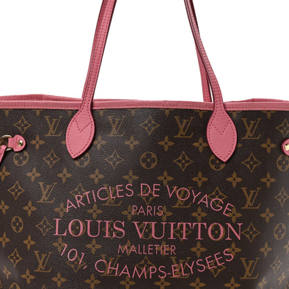 Monogram Articles de Voyage Ikat Neverfull MM Rose Velours
