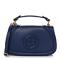 Roxy Calfskin Medium Blondie Top Handle Bag Blue Agata