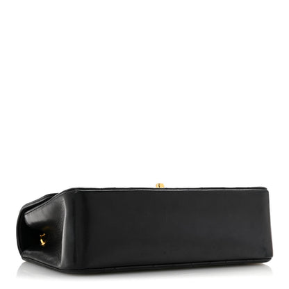 Lambskin Quilted Small Single Flap Black
