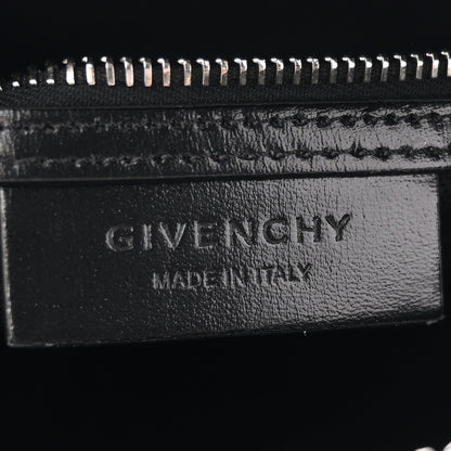 Shiny Lord Calfskin Mini Antigona Black