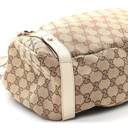 Monogram Medium Abbey Shoulder Bag Off White