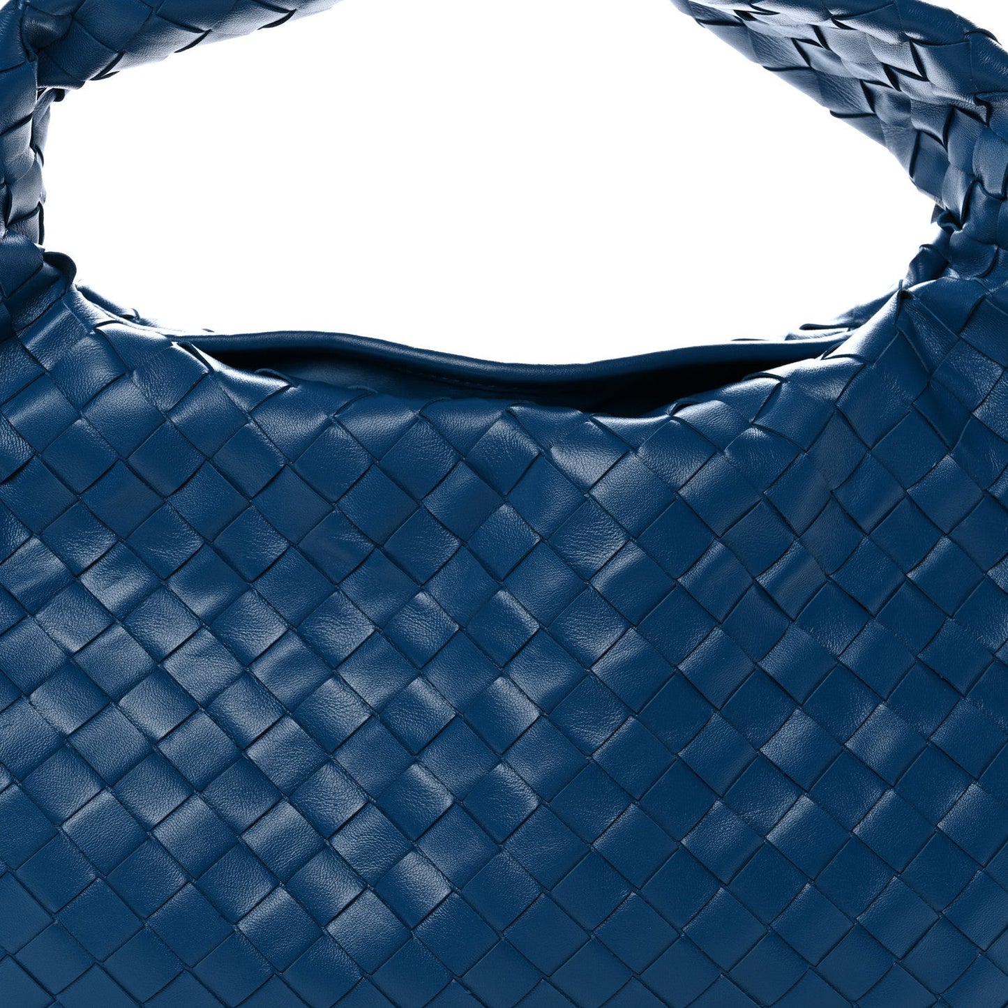 Calfskin Intrecciato Small Hop Deep Pacific