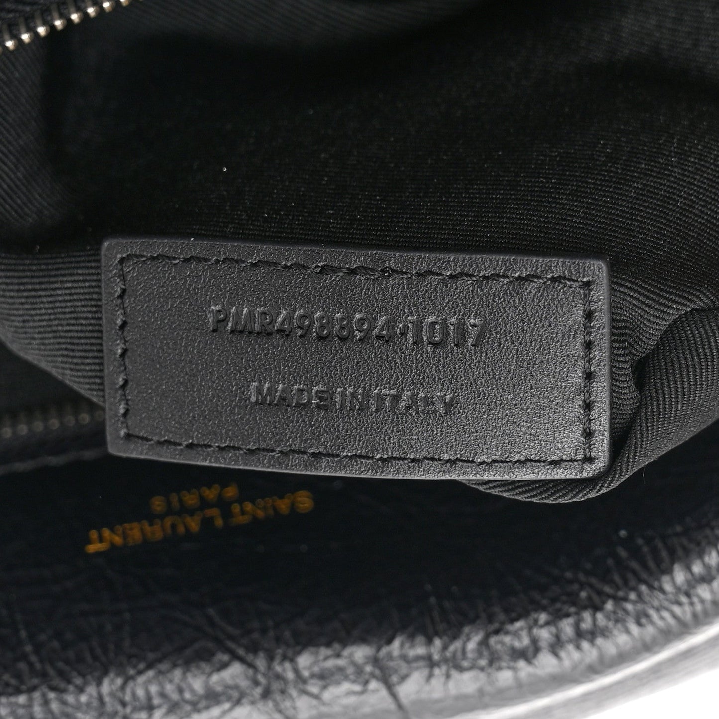 Crinkled Calfskin Matelasse Monogram Medium Niki Chain Satchel Black