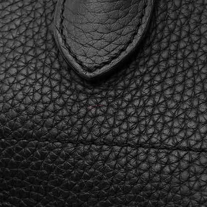 Matte Grained Calfskin Soft Margaux 12 Black