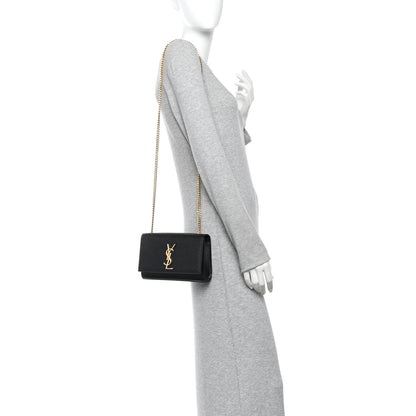Grain De Poudre Small Monogram Kate Satchel Black