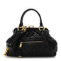 Calfskin Quilted Stam Black