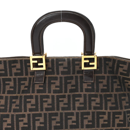 Zucca Top Handle Tote Tobacco