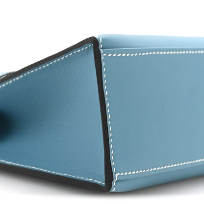 Swift Kelly Pochette Clutch Blue Jean