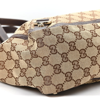 Monogram Large Abbey Tote Dark Brown